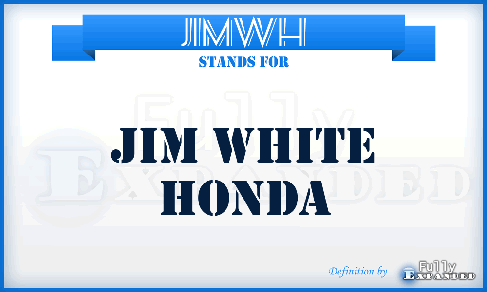 JIMWH - JIM White Honda