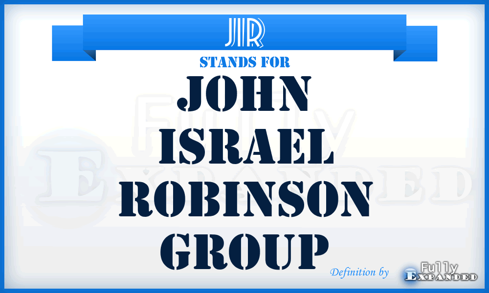 JIR - John Israel Robinson Group
