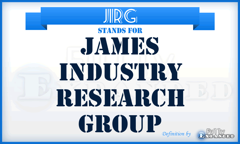 JIRG - James Industry Research Group