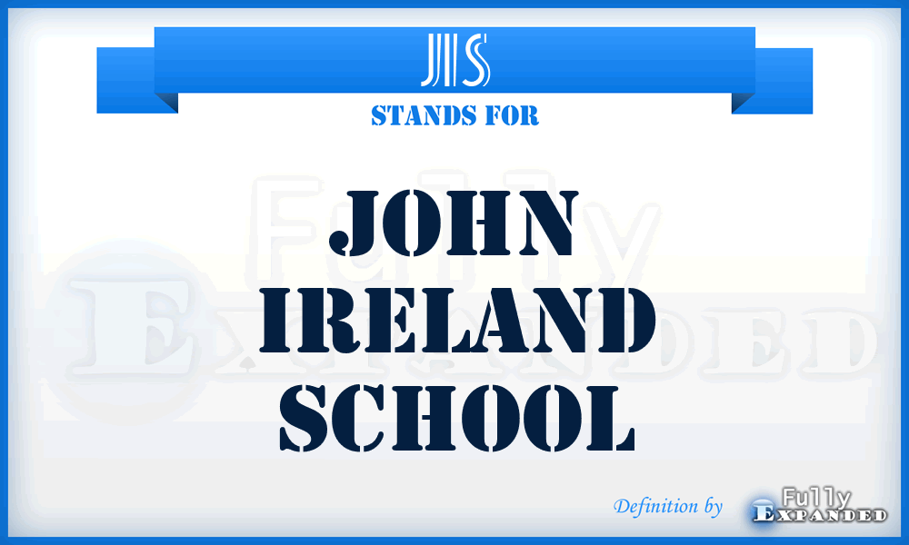 JIS - John Ireland School