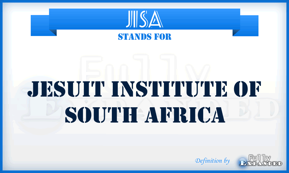 JISA - Jesuit Institute of South Africa