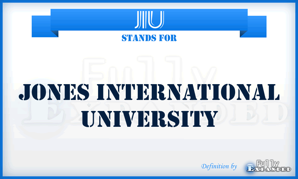 JIU - Jones International University