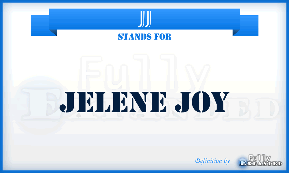 JJ - Jelene Joy