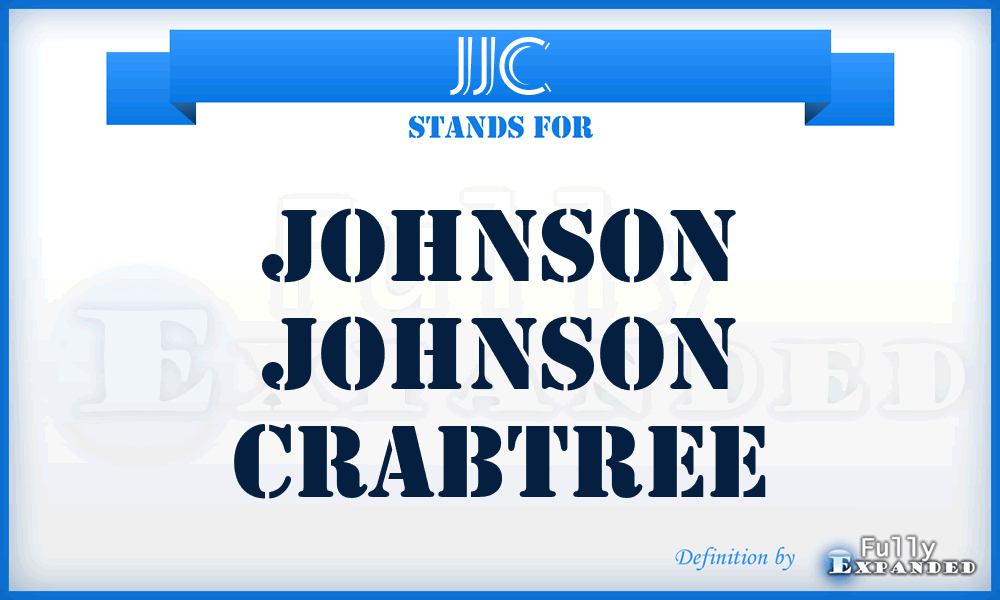 JJC - Johnson Johnson Crabtree