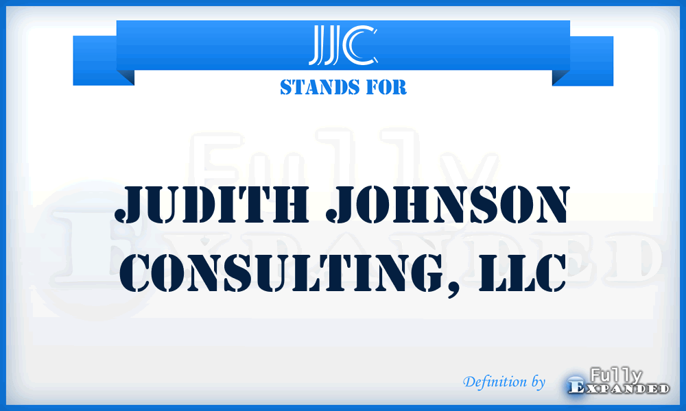 JJC - Judith Johnson Consulting, LLC
