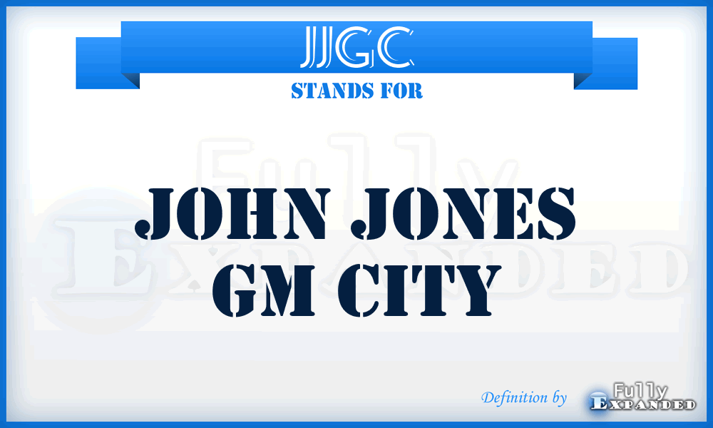 JJGC - John Jones Gm City