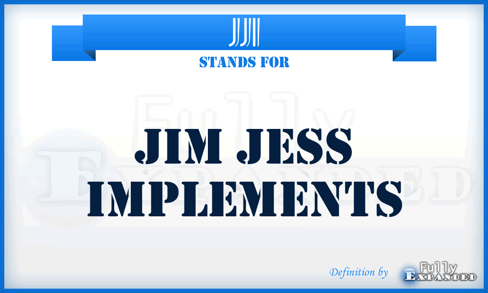 JJI - Jim Jess Implements