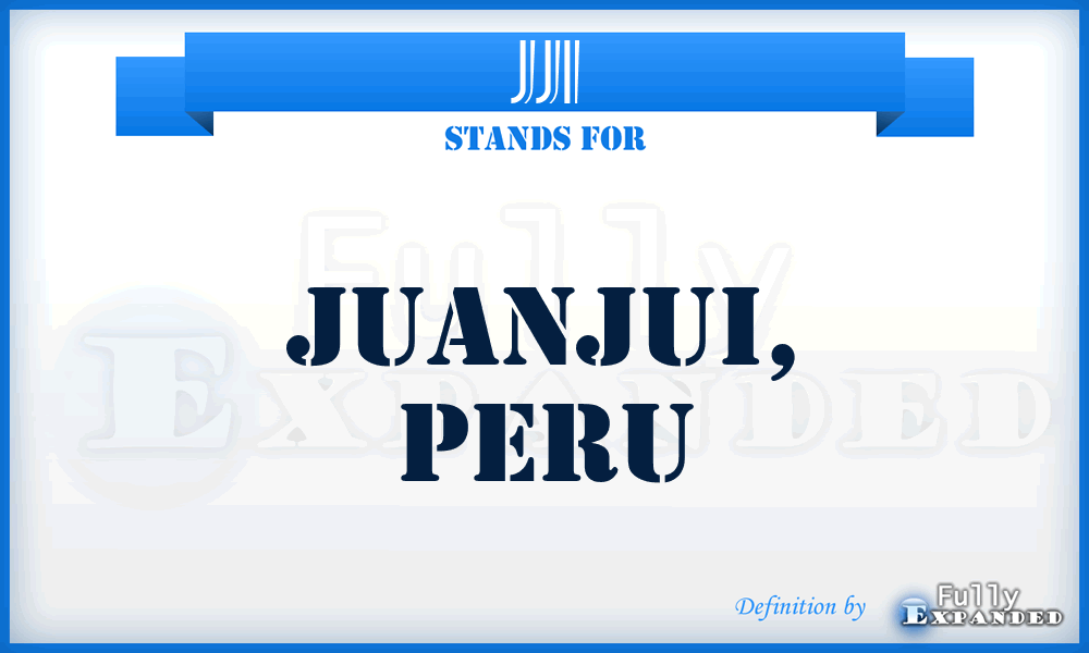 JJI - Juanjui, Peru