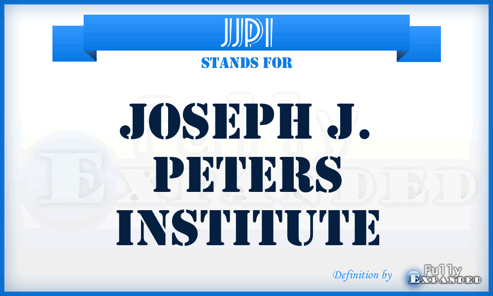 JJPI - Joseph J. Peters Institute