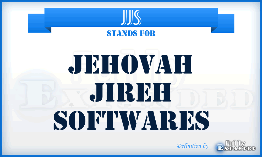 JJS - Jehovah Jireh Softwares