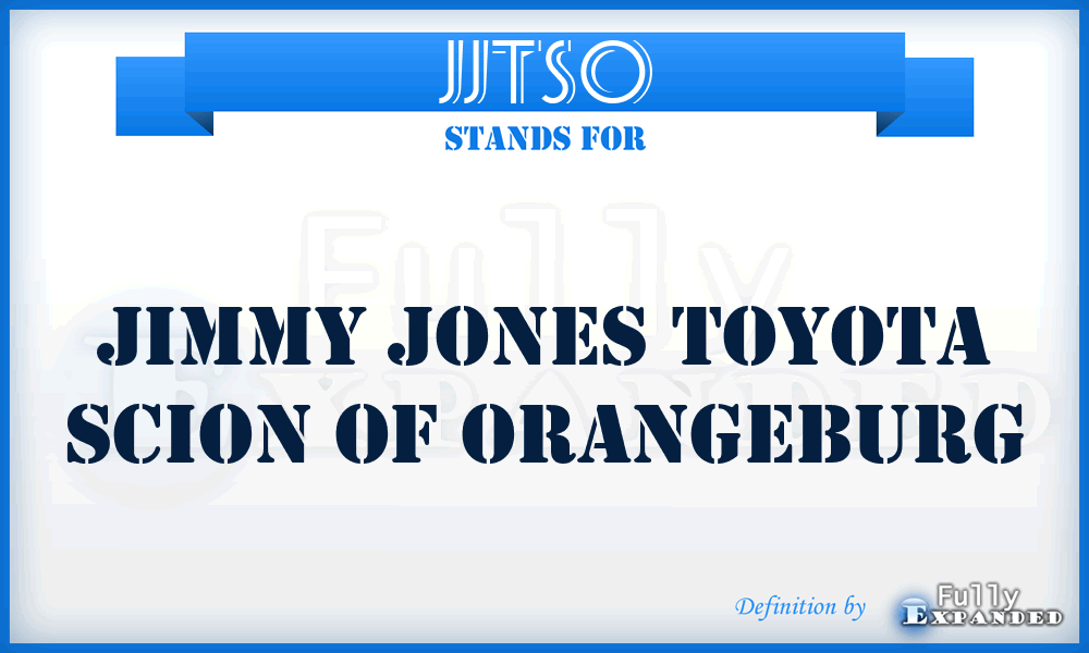 JJTSO - Jimmy Jones Toyota Scion of Orangeburg