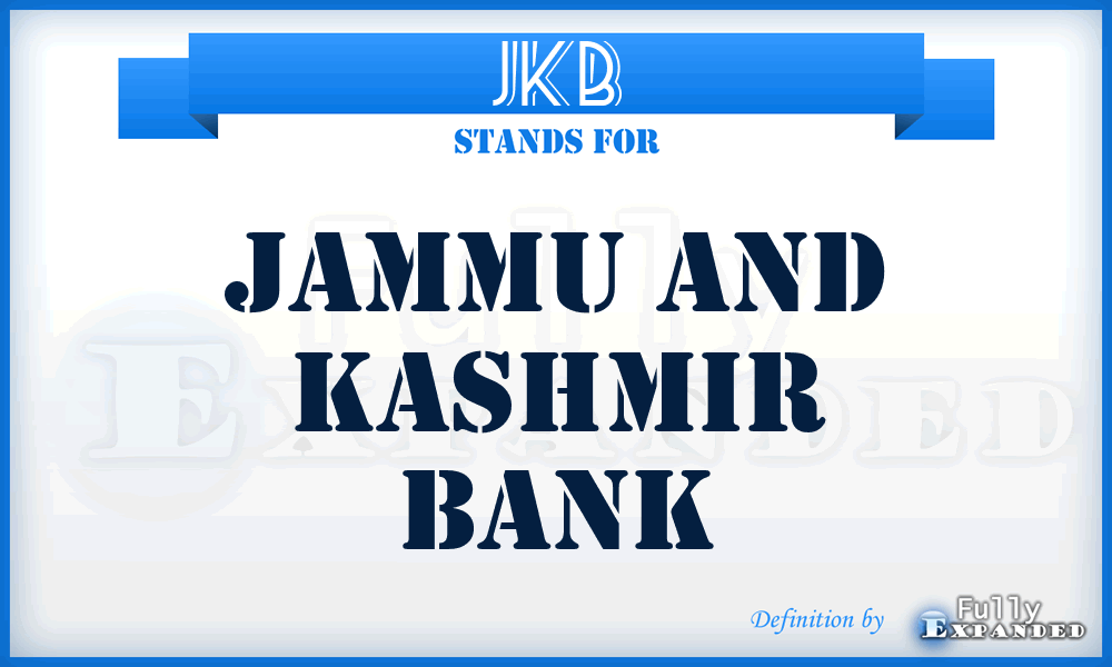JKB - Jammu and Kashmir Bank