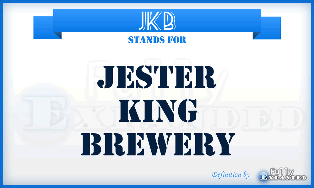 JKB - Jester King Brewery