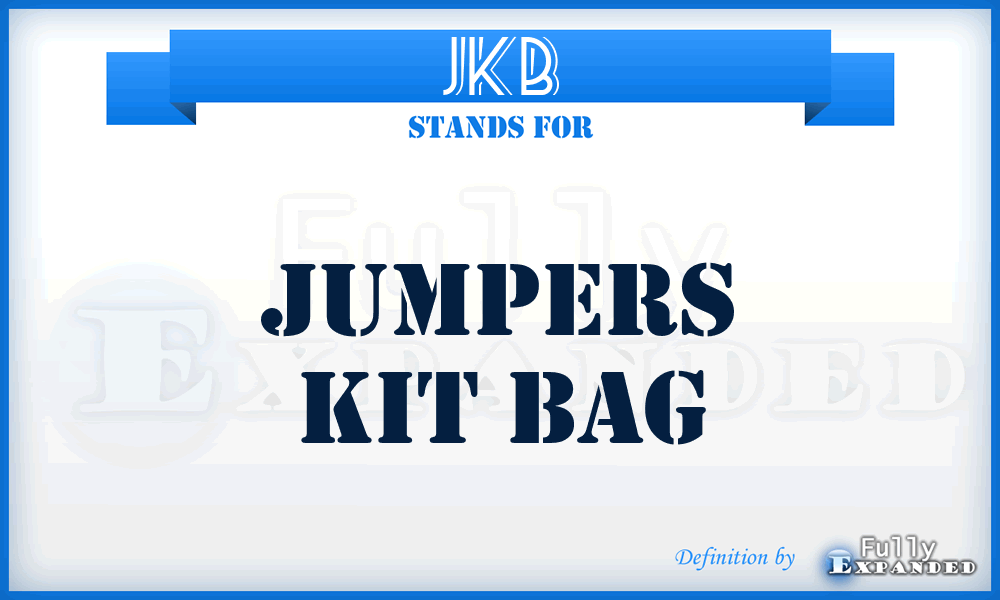 JKB - Jumpers Kit Bag