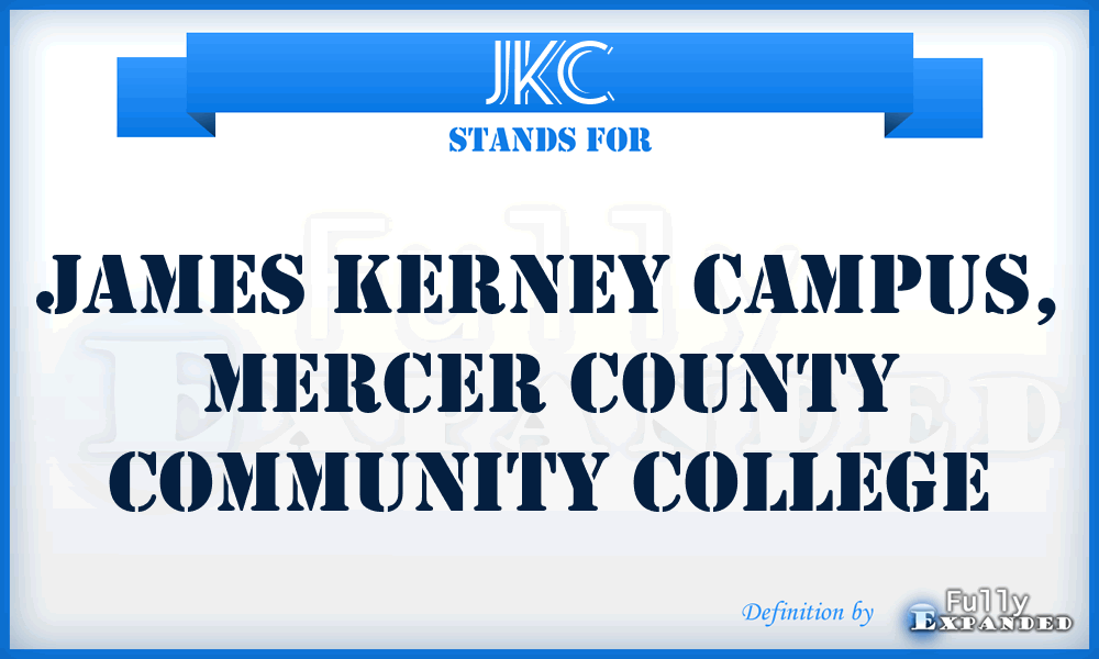 JKC - James Kerney Campus, Mercer County Community College