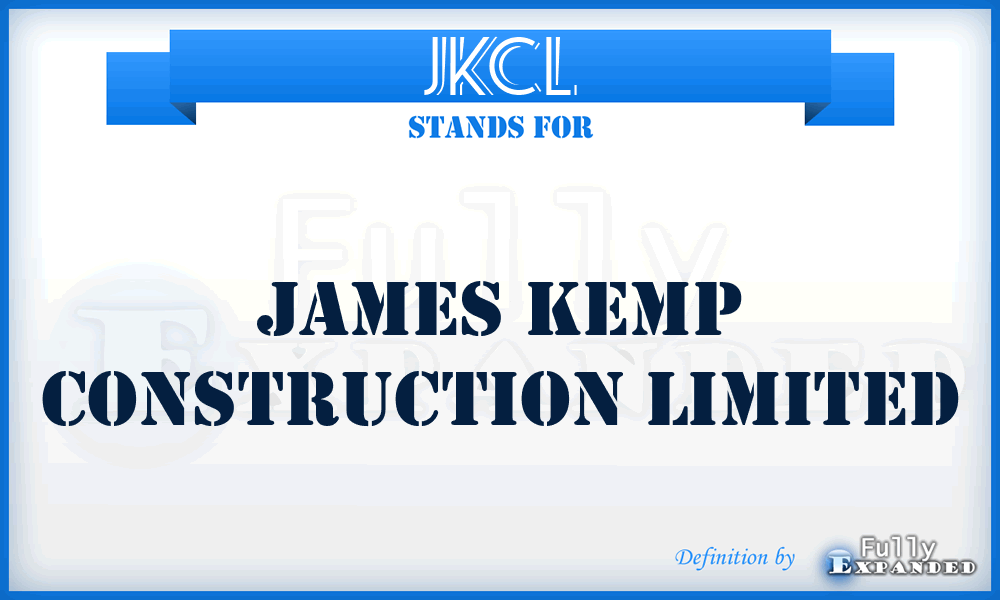 JKCL - James Kemp Construction Limited