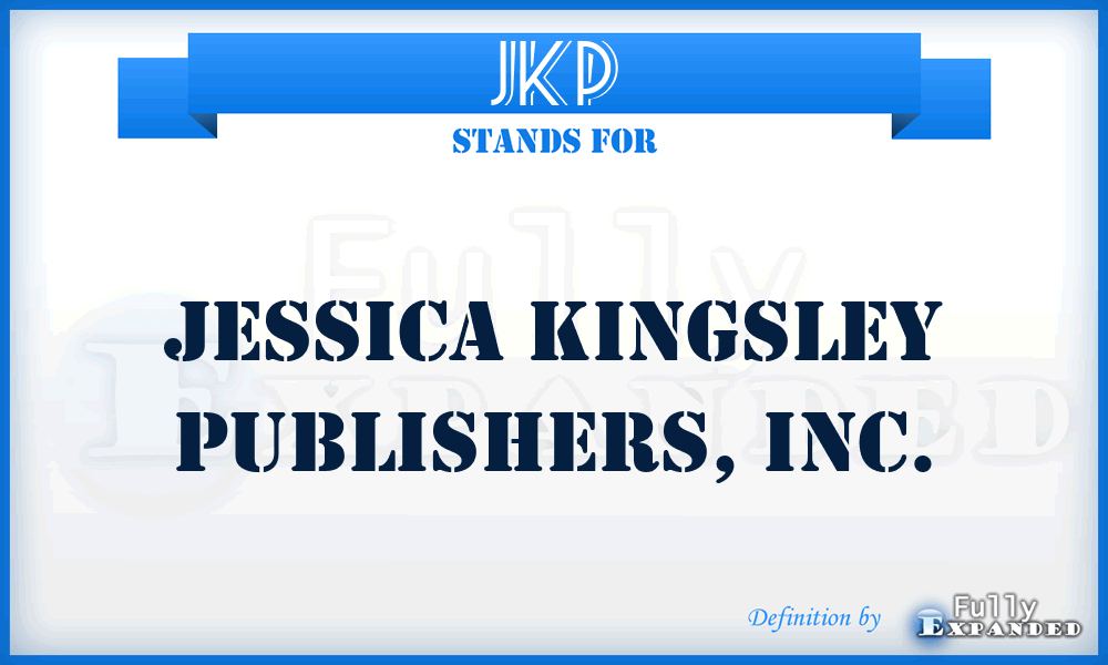 JKP - Jessica Kingsley Publishers, Inc.