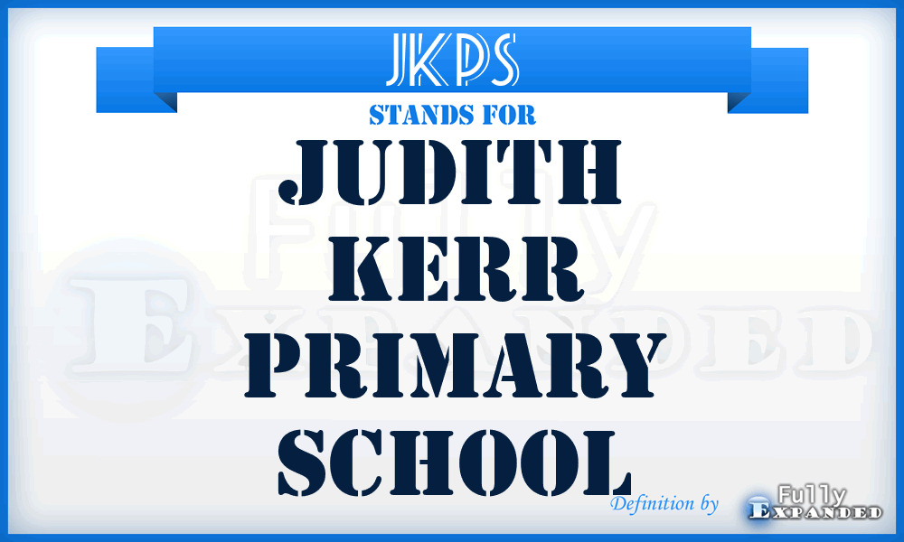 JKPS - Judith Kerr Primary School