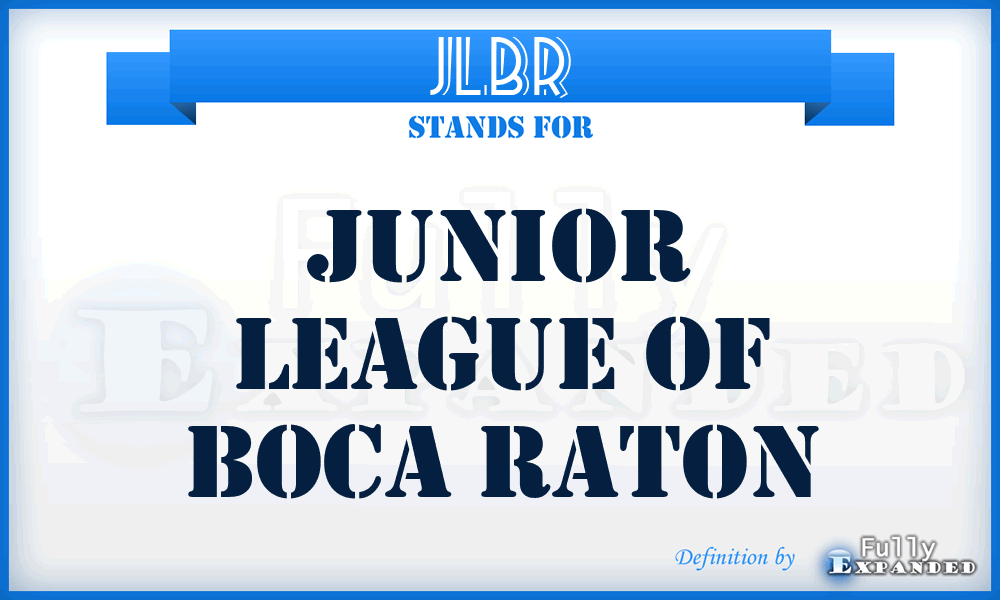 JLBR - Junior League of Boca Raton