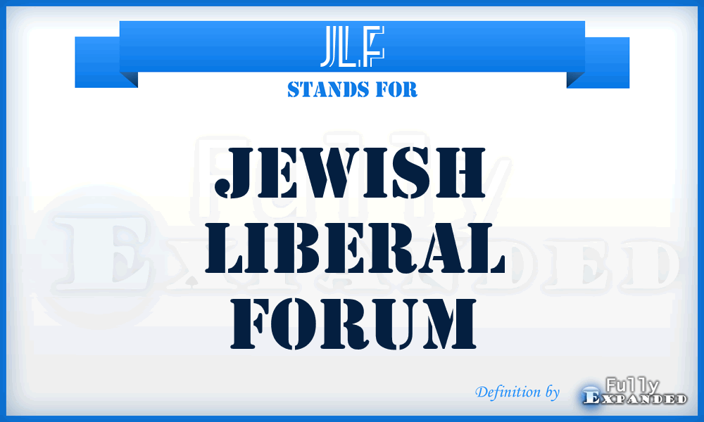 JLF - Jewish Liberal Forum