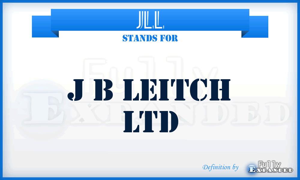 JLL - J b Leitch Ltd