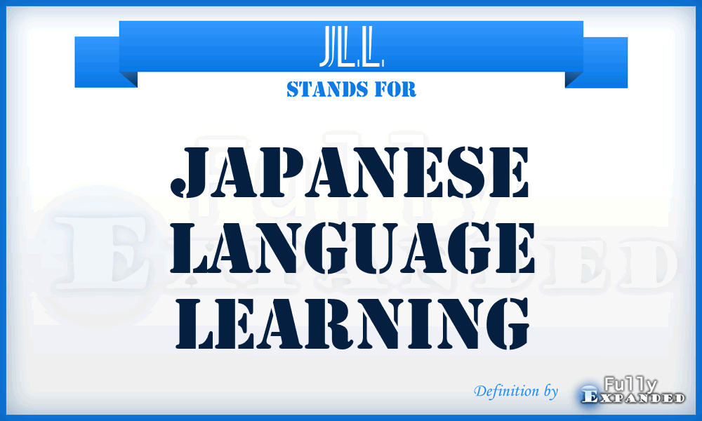 JLL - Japanese Language Learning