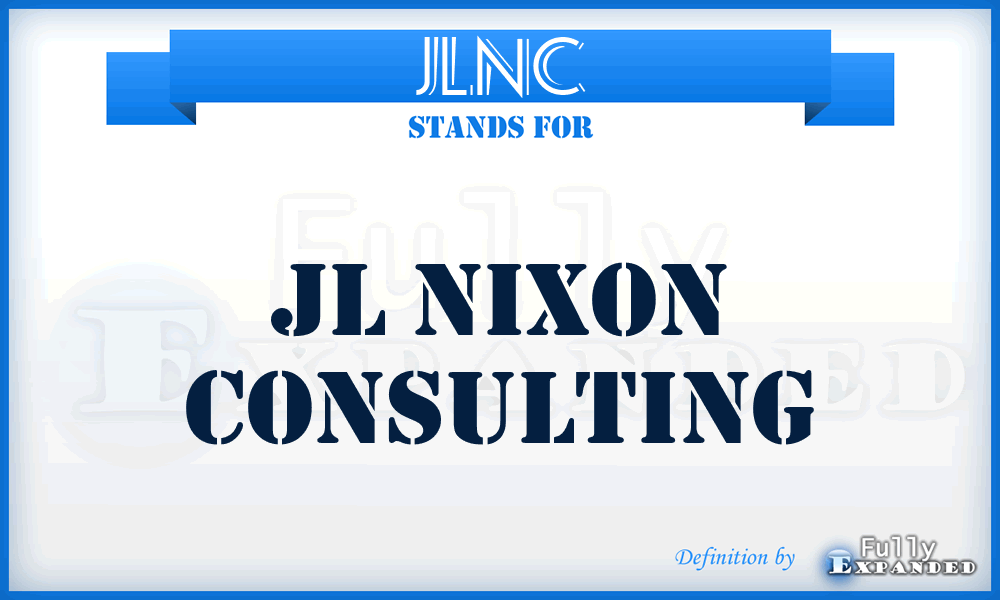 JLNC - JL Nixon Consulting