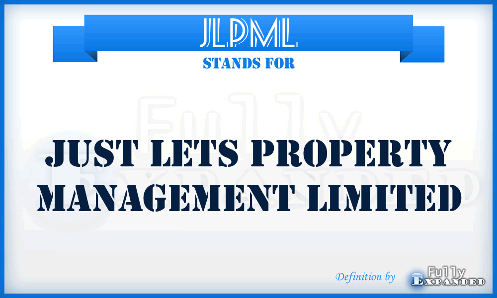 JLPML - Just Lets Property Management Limited