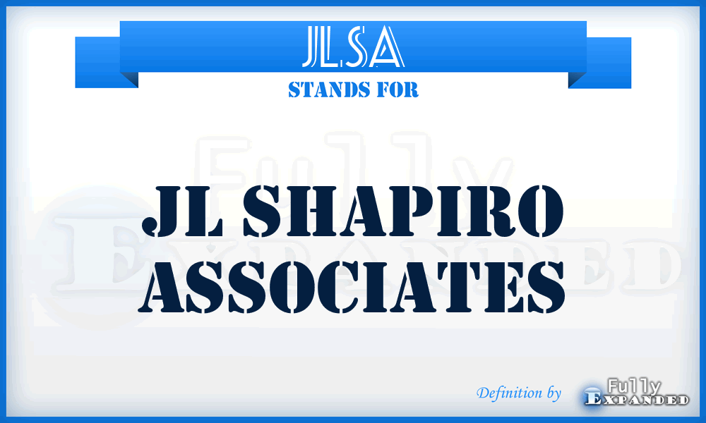 JLSA - JL Shapiro Associates