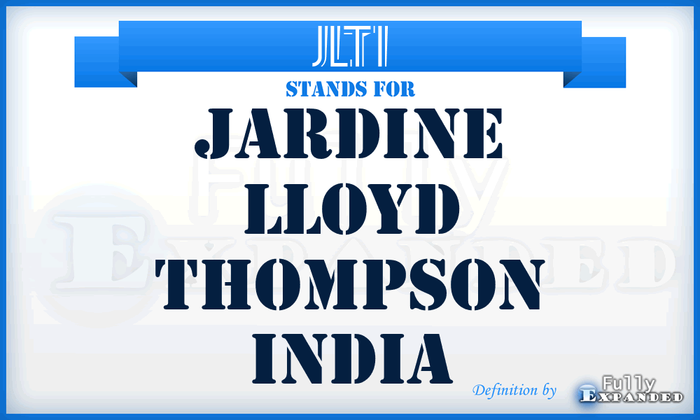 JLTI - Jardine Lloyd Thompson India