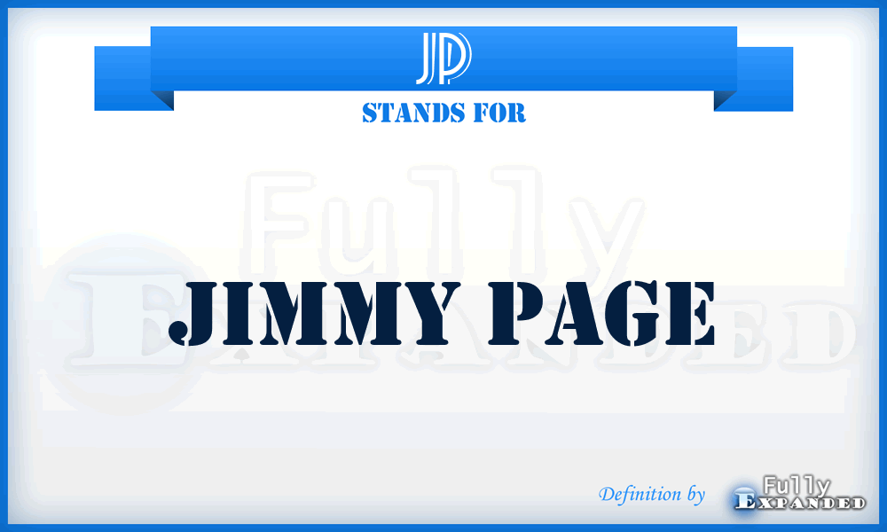 JP - Jimmy Page