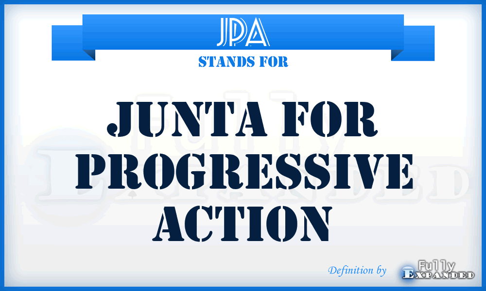 JPA - Junta for Progressive Action