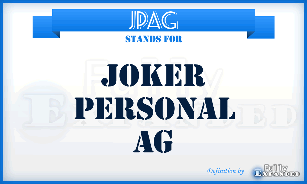JPAG - Joker Personal AG