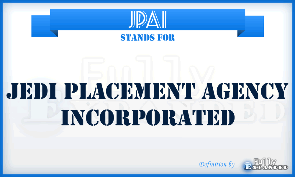 JPAI - Jedi Placement Agency Incorporated