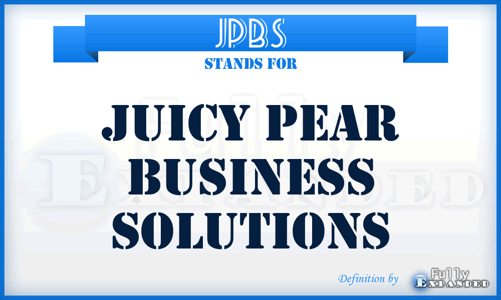 JPBS - Juicy Pear Business Solutions