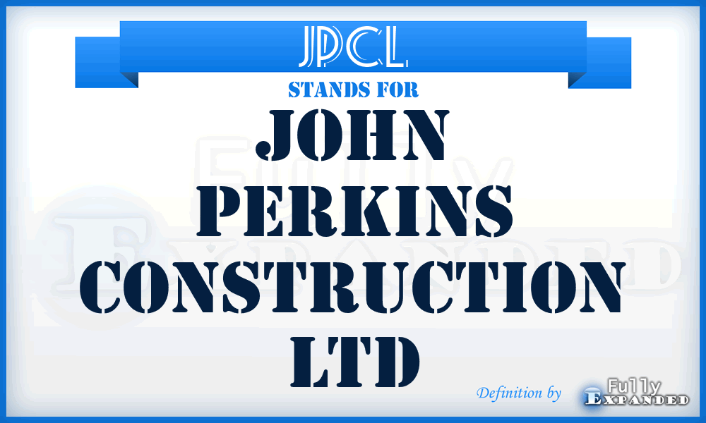 JPCL - John Perkins Construction Ltd