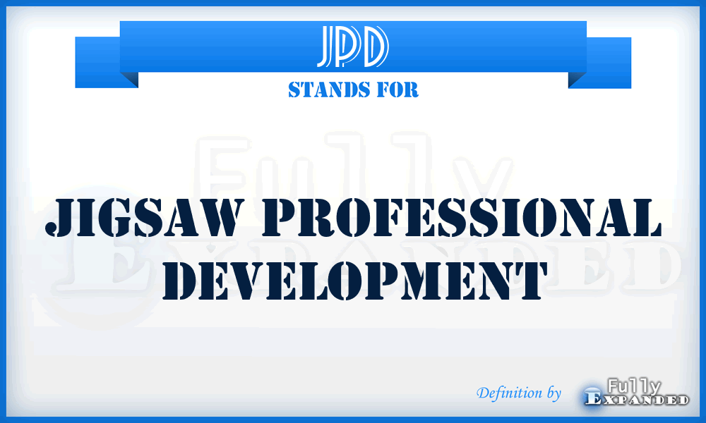 JPD - Jigsaw Professional Development