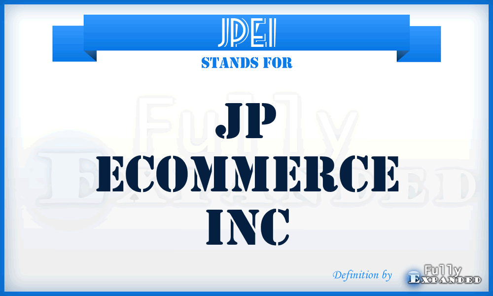 JPEI - JP Ecommerce Inc