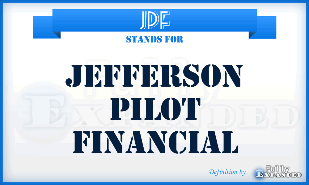 JPF - Jefferson Pilot Financial