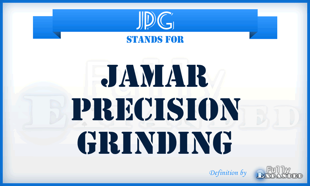 JPG - Jamar Precision Grinding