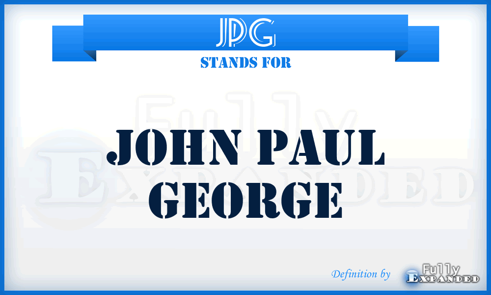 JPG - John Paul George