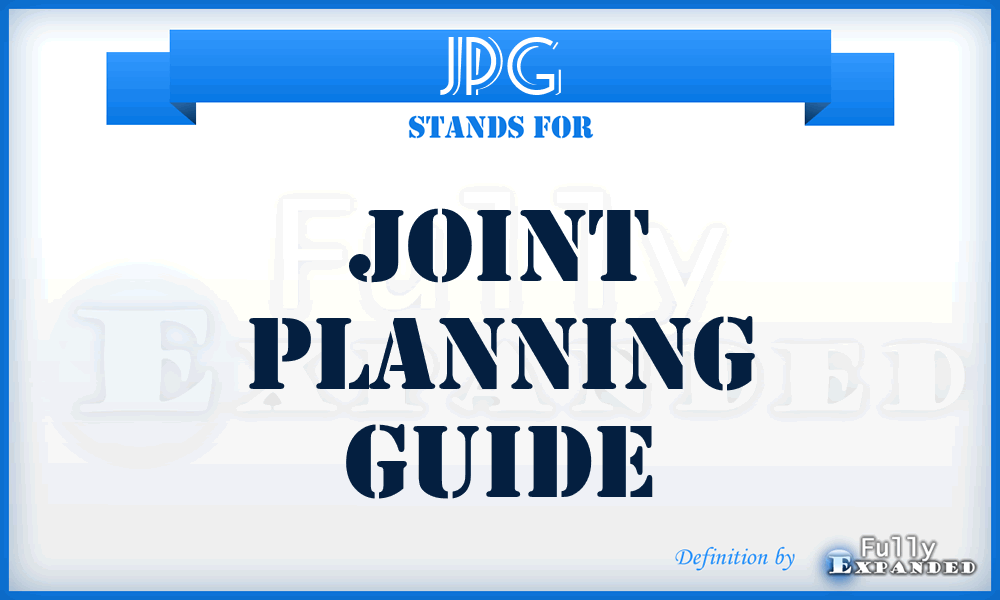 JPG - Joint Planning Guide