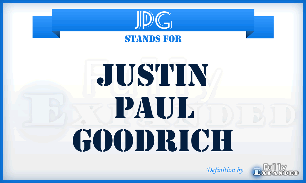 JPG - Justin Paul Goodrich