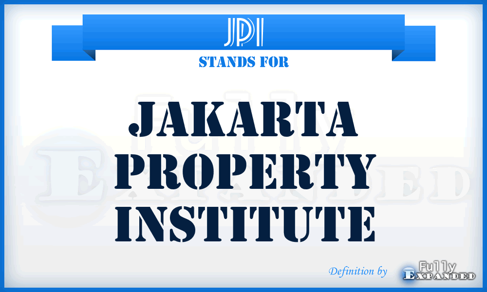 JPI - Jakarta Property Institute