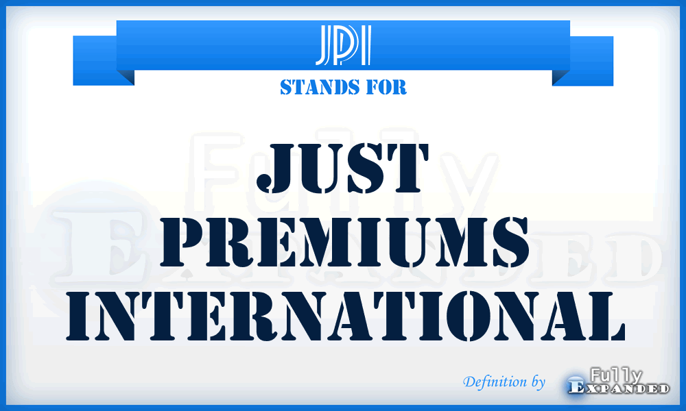 JPI - Just Premiums International