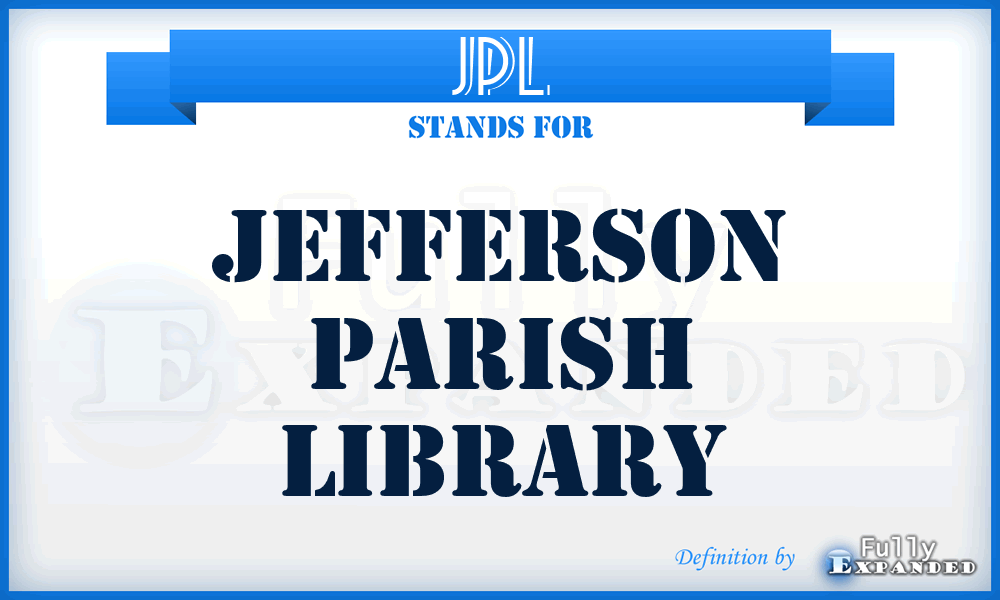 JPL - Jefferson Parish Library