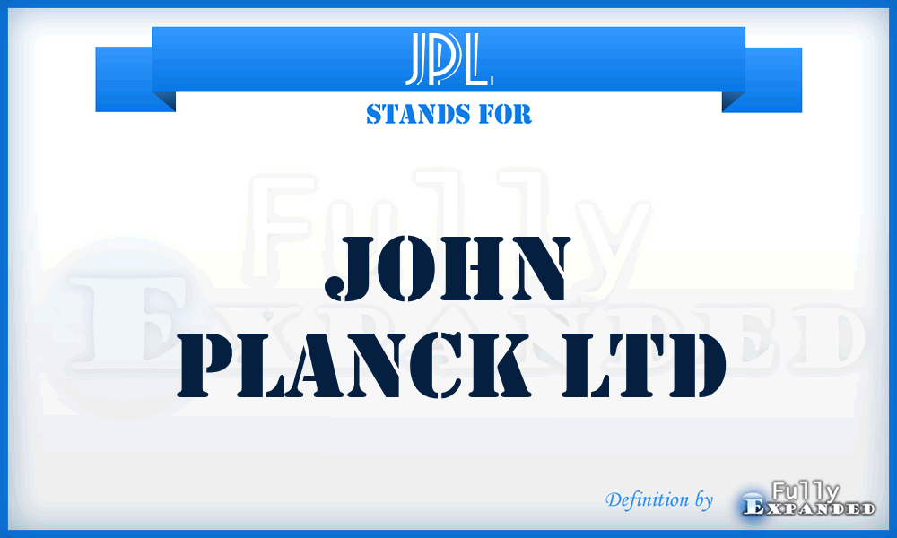JPL - John Planck Ltd