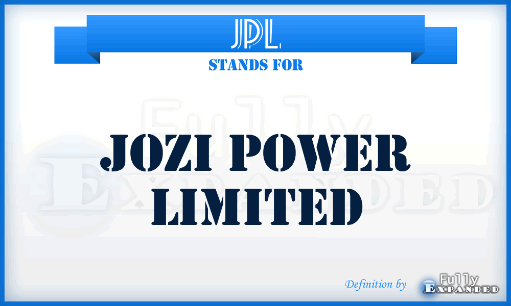 JPL - Jozi Power Limited