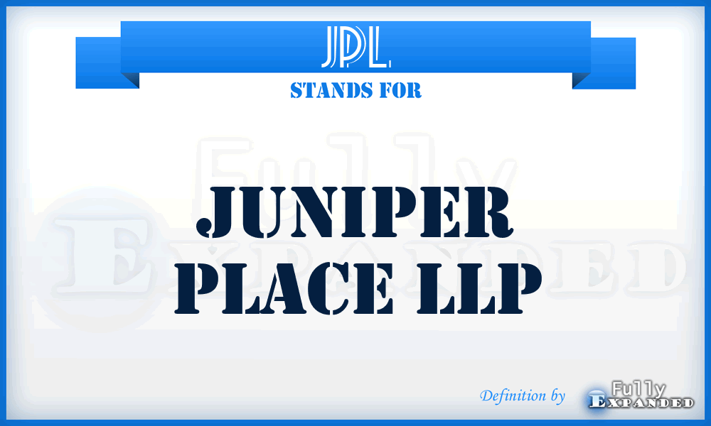 JPL - Juniper Place LLP