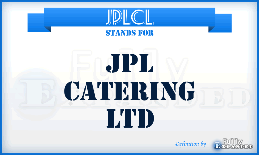 JPLCL - JPL Catering Ltd